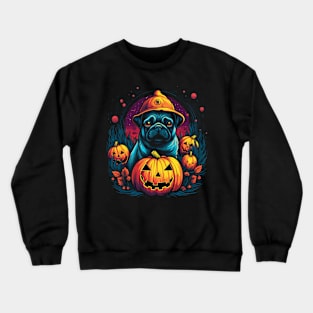 Pug Halloween Crewneck Sweatshirt